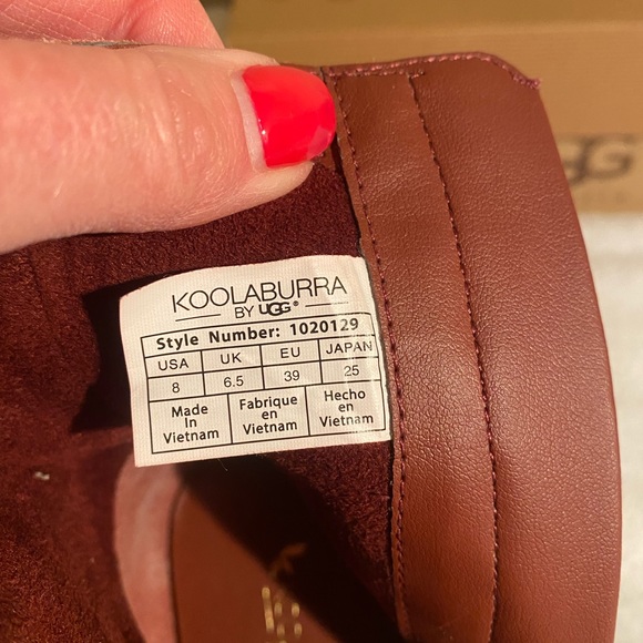 UGG Koolaburra Kenz Western Suede Tassel block heel booties NWOT - Picture 10 of 10